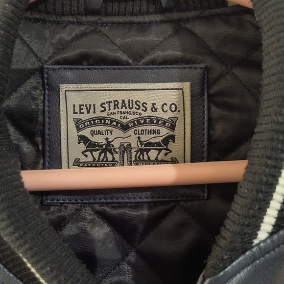 Levi's Women's Mixed Media Varisty Bomber Jacket - Picture 4 of 8